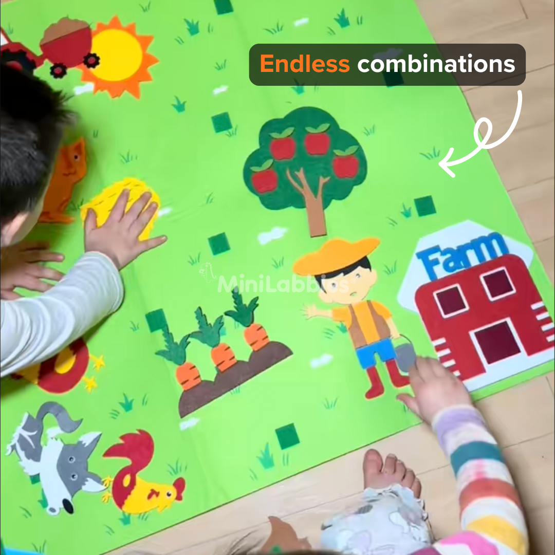 The Minifarm - felt farm board